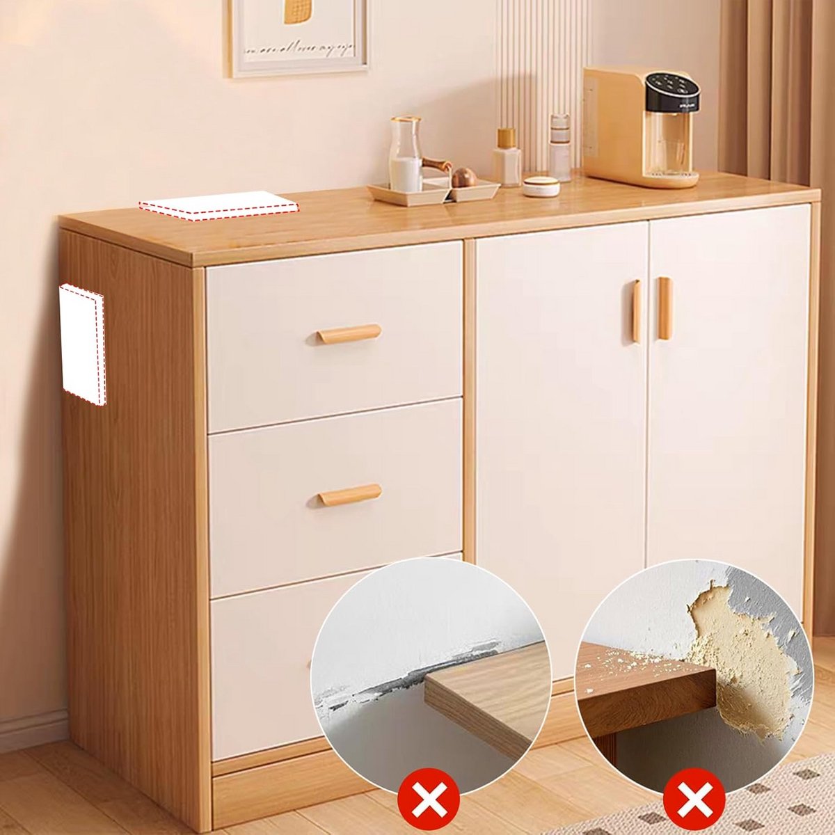 Zelfklevende Witte Hoekbeschermers voor Meubels en Plinten - Veiligheid voor Baby's – foto 4