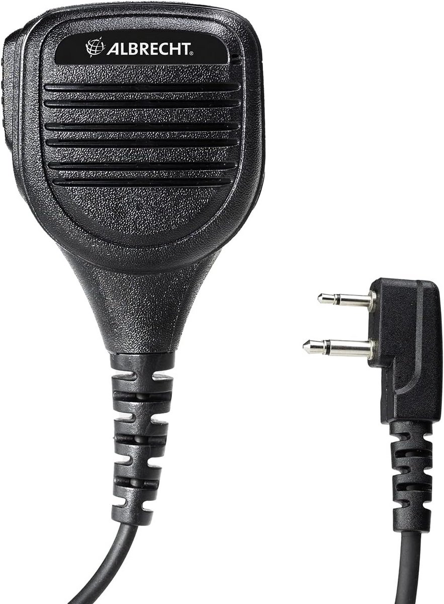 Kwalitatieve Speaker Microfoon met Klem en Spiraalkabel voor Portofoons