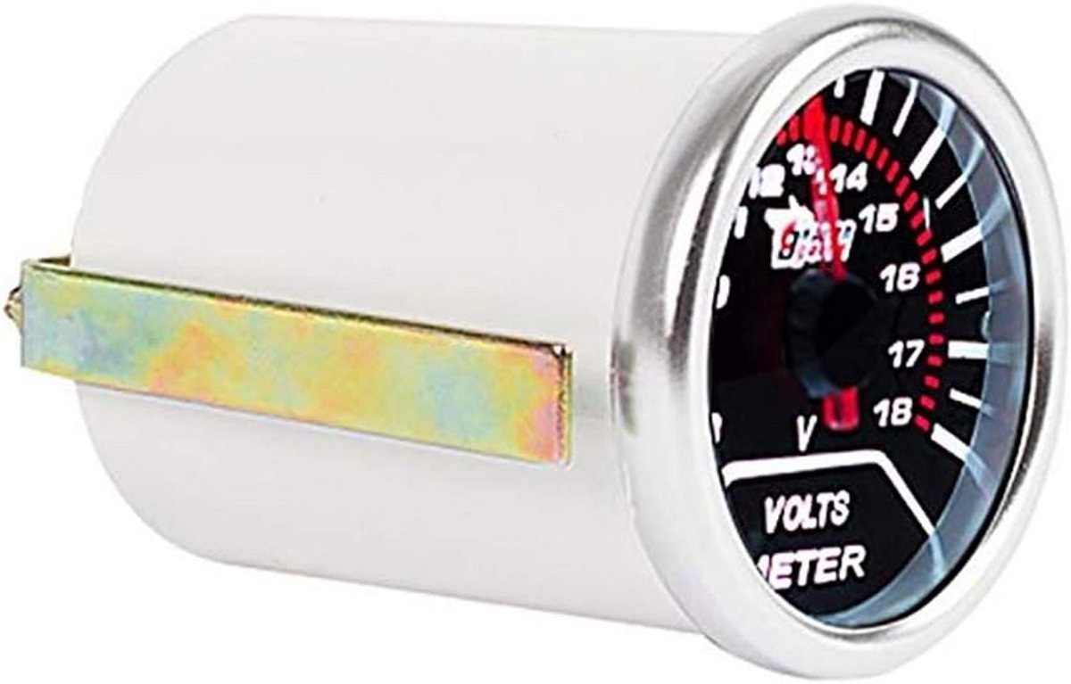 Digitale Voltmeter Voor Auto en Motor met Witte LED Display en Smoke Tint Lens