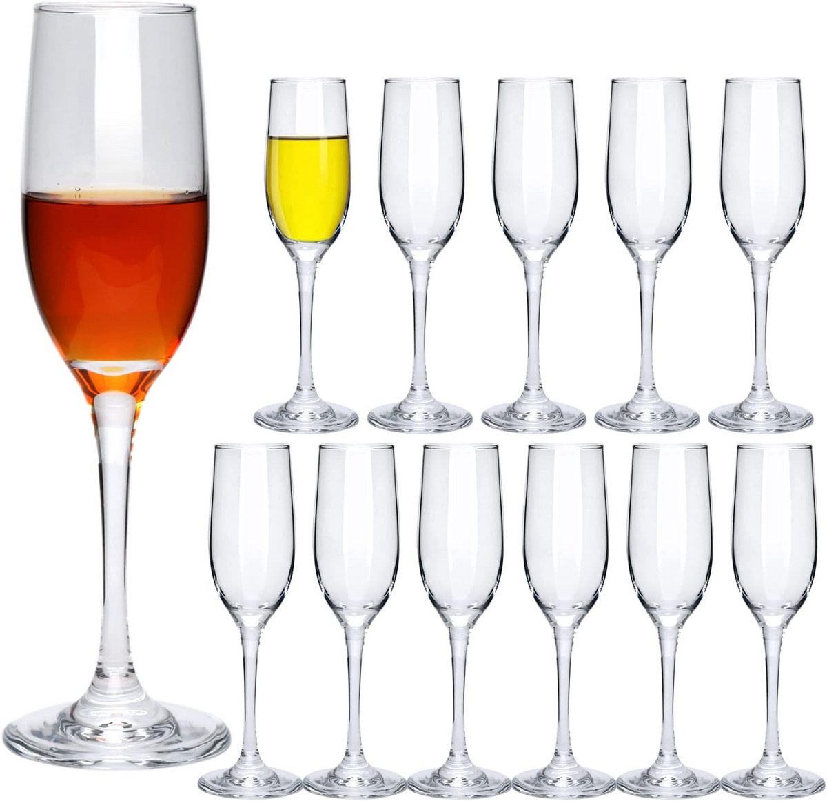 Set van 12 Champagneglazen 170 ml - Elegante Fluiten voor Feest en Diner