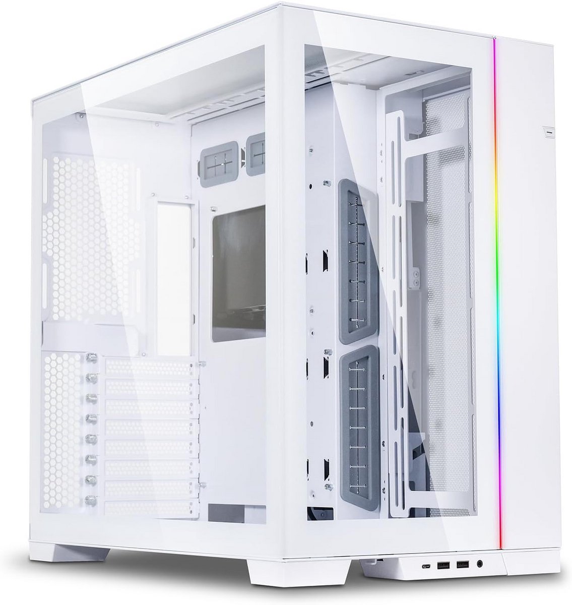 Midi Tower PC Behuizing Wit Voor ATX Moederborden