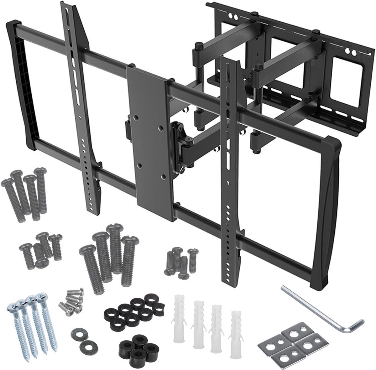Universele TV Muurbeugel Dubbele Arm Zwenkbaar voor 60-100 Inch LED Plasma LCD