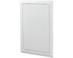 Toegangspaneel 200x400mmKunststofZwartScharnierendVoorZolderEnInspectie