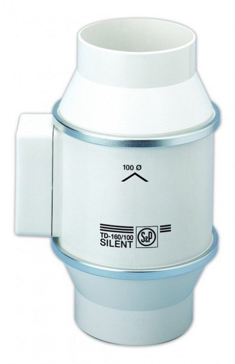 Buisventilator TD 160/100 Halfradiaal 160 m³/u voor 100 mm Kanalen