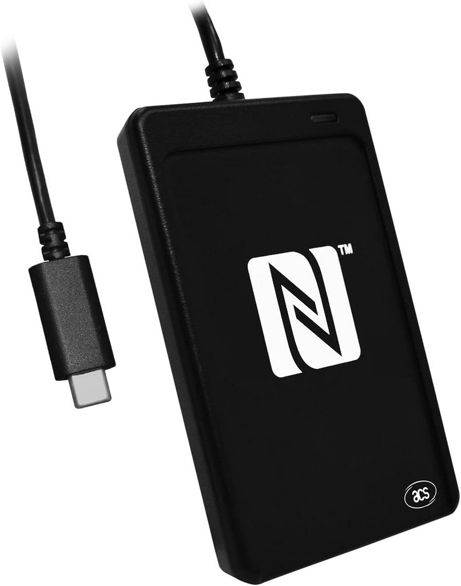Contactloze NFC Kaartlezer USB-C voor Tags en Kaarten
