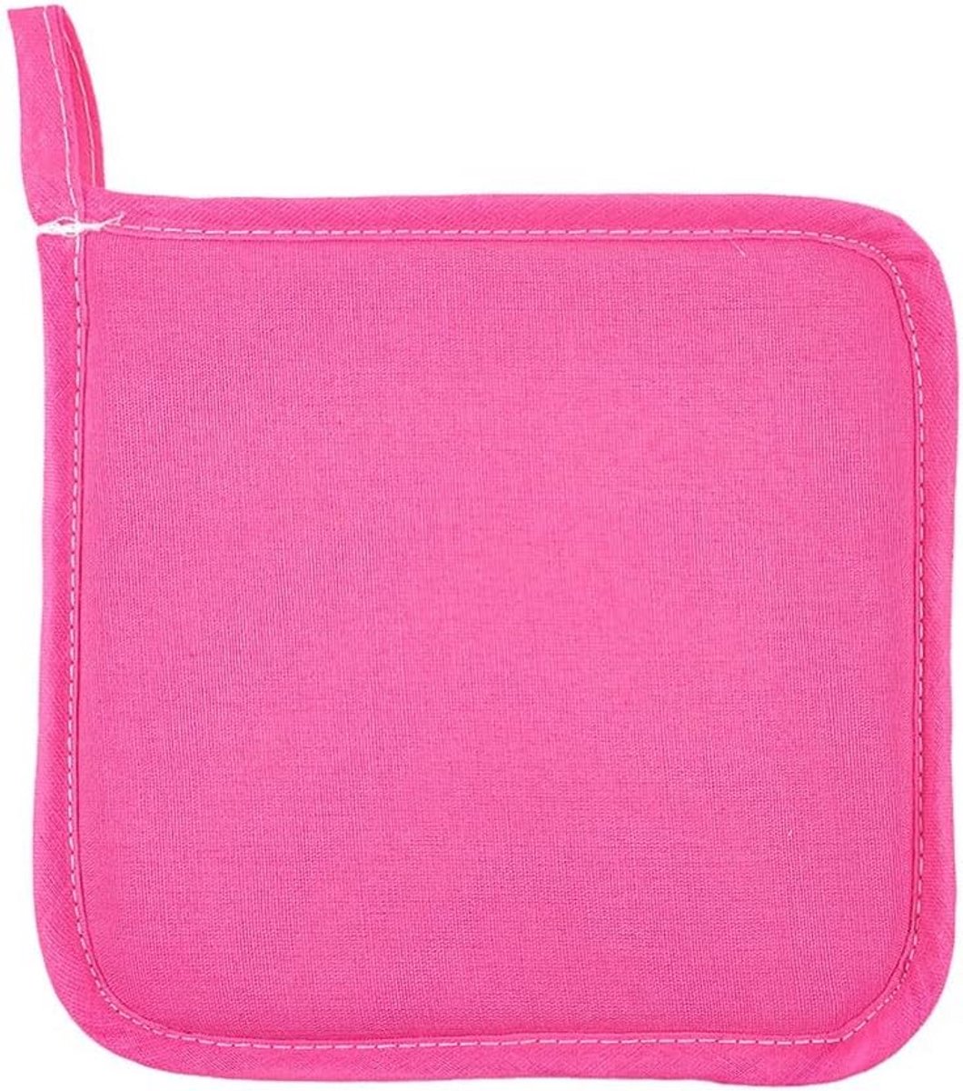 Vierkante Pannenlappen Hittebestendig Katoen & Polyester - 20x20 cm