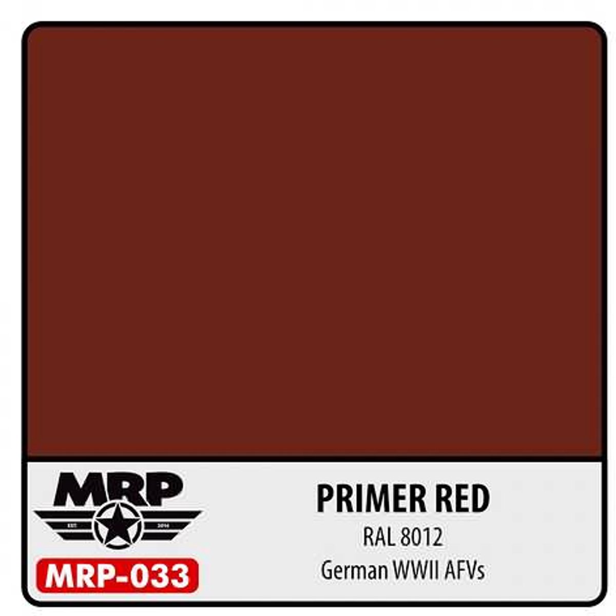 Mr. Paint MRP-033 - Primer Red (RAL 8012) – 30 ml verf voor Airbrush & Detailwerk