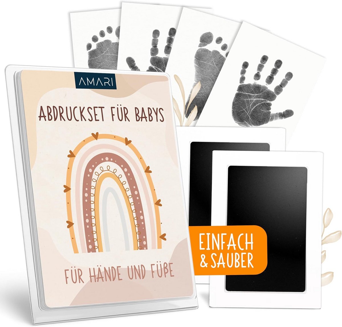 Baby Hand- en Voetafdruk Set Cadeau Geboorte en Babyshower