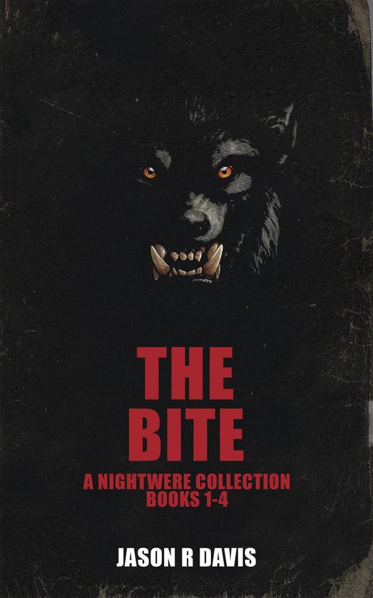 De cover toont een enge weerwolf met scherpe tanden en rode ogen, met de titel "THE BITE" in grote rode letters.
