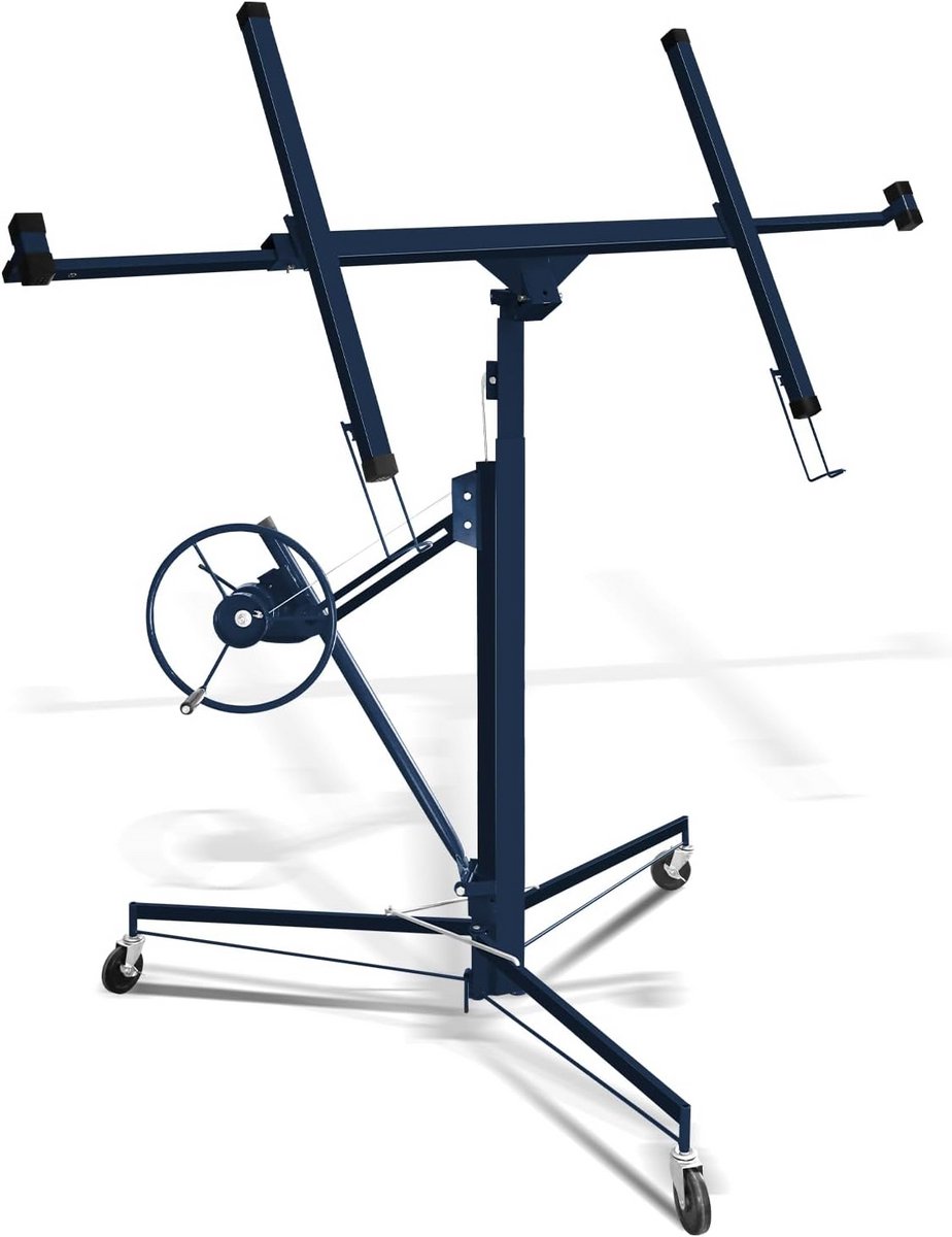 Inklapbare Gipsplatenlift XXL met Wielen - Hoogte Verstelbaar 140-350 cm