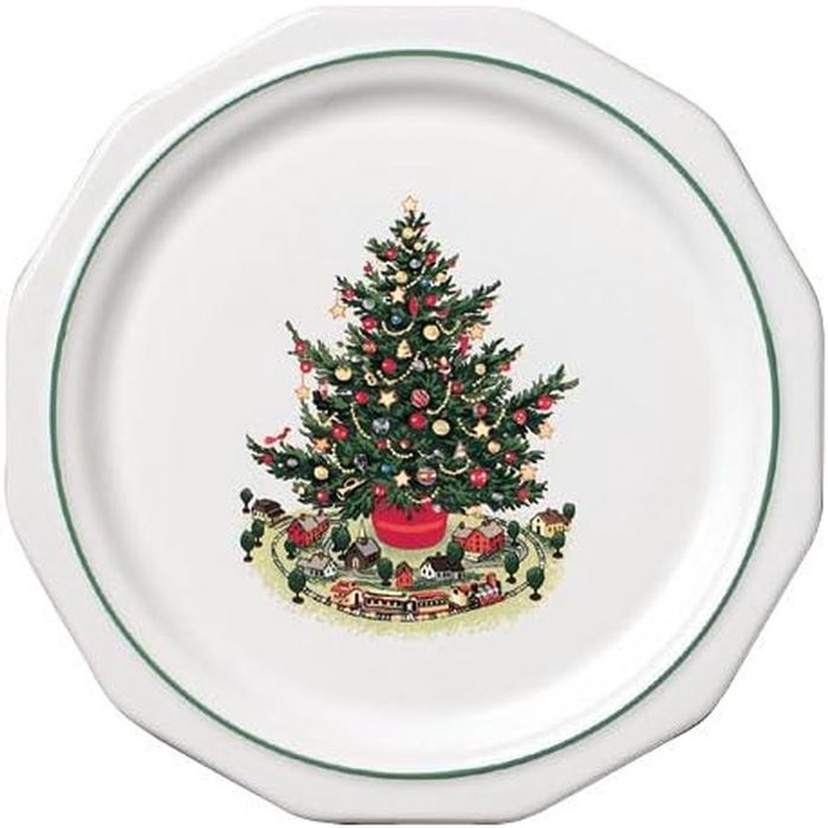Kerstservies Dinerbord 10 Inch - Feestelijk Tafelaccessoire