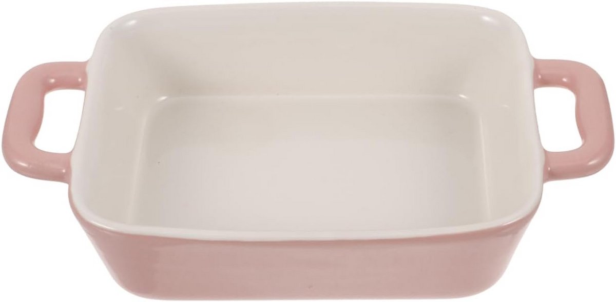 Keramische Ovenschaal Rechthoekig - Pink - Geschikt voor Lasagne, Ovenschotels en Cake