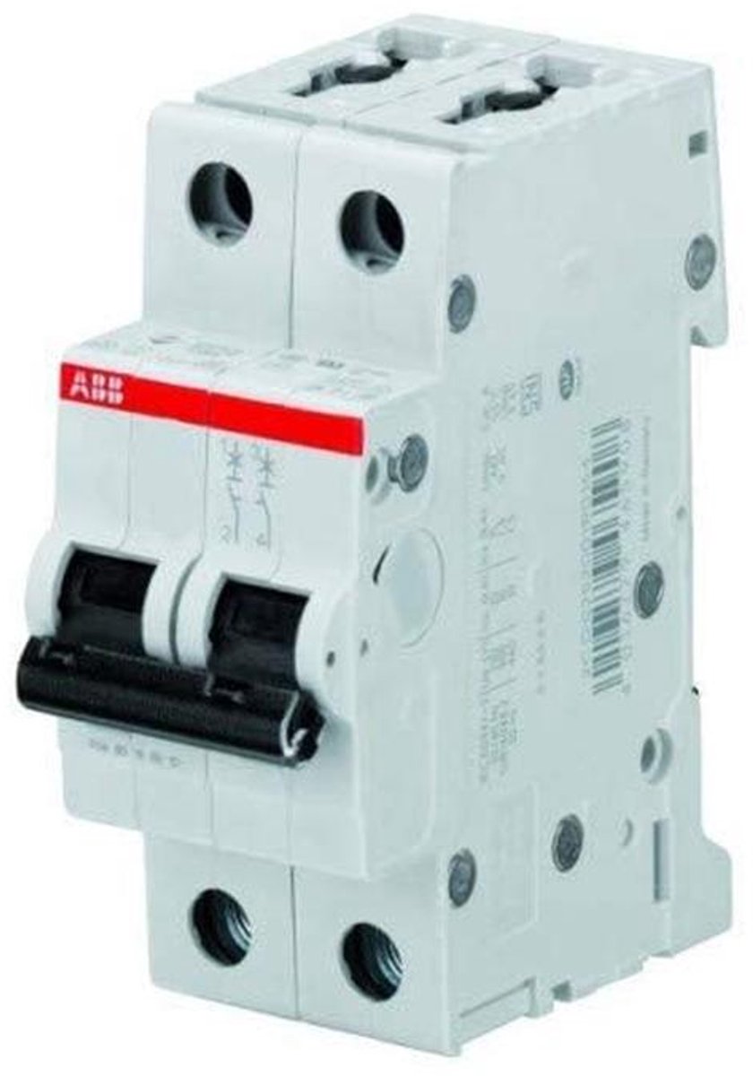 Stroomonderbreker 2 Modules 1P+N 6A Curve C - 4,5kA Veiligheidsschakelaar