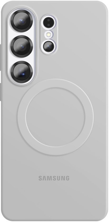 Samsung Galaxy S26 Ultra Hoesje - Silicone Magnet Case - Grijs