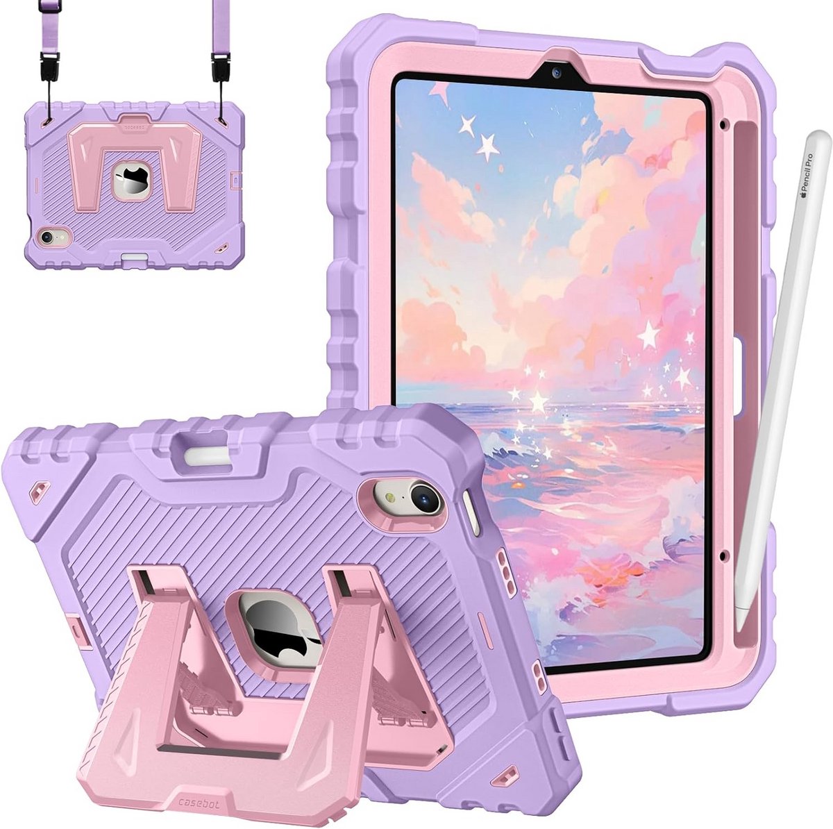 Robuuste Kinderhoes voor iPad Mini 7 en Mini 6 8.3 Inch met Standaard