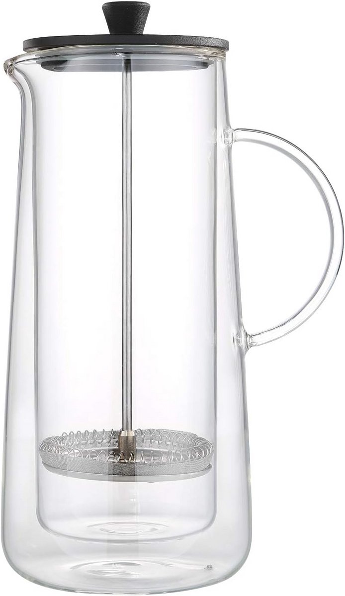 Aroma Press Koffiezetapparaat met Glazen Kan en Dubbele Wand