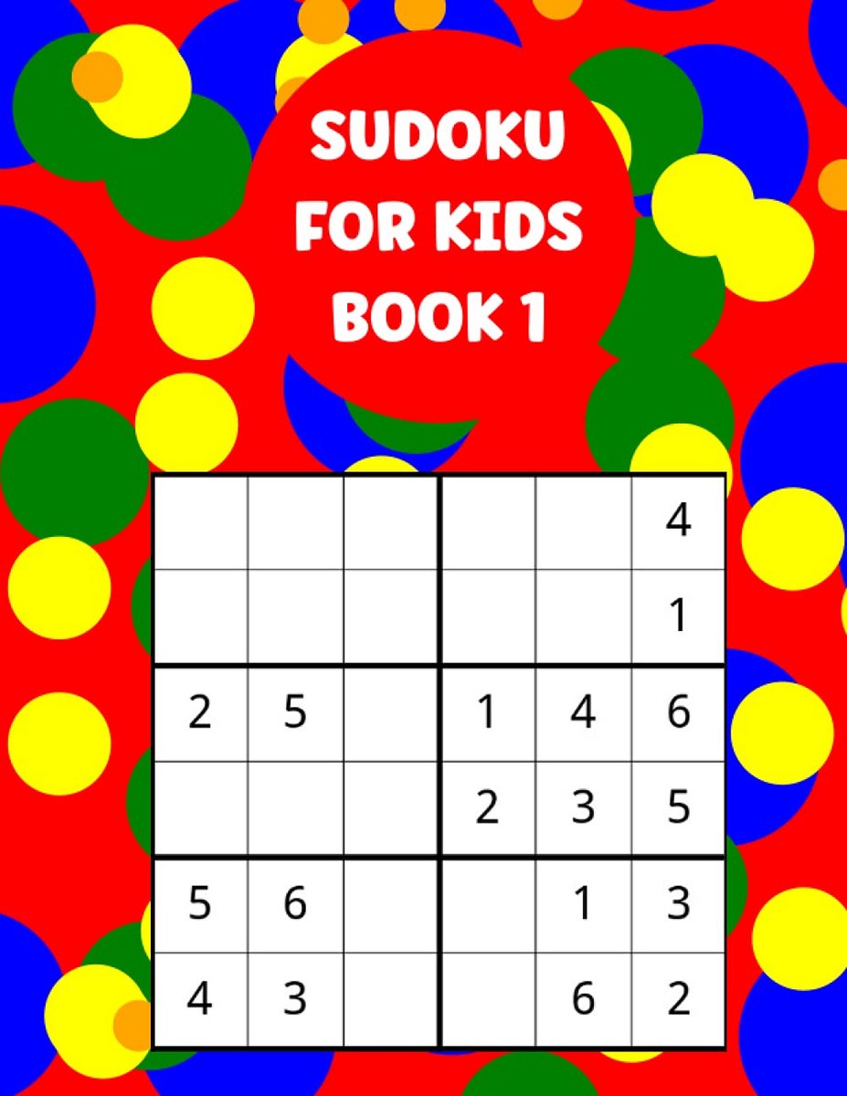 Eenvoudige 6x6 Sudoku Puzzelboek voor Kinderen: 100 Oefeningen