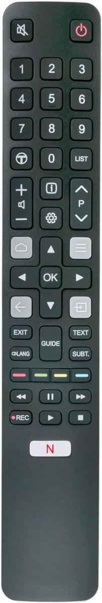 Vervangende Afstandsbediening voor Thomson TCL 4K HDR Android TV