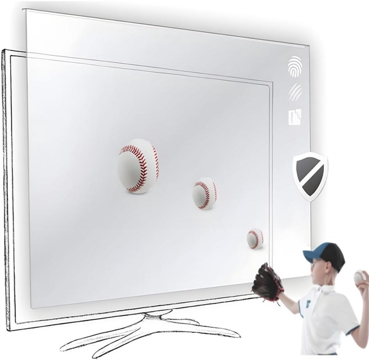 Universele TV Schermbeschermer 49 - 50 inch voor LCD, LED & Plasma HDTV