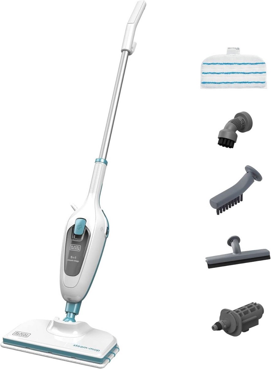 5-in-1 Stoomreiniger met Handstoomreiniger - Krachtige Reiniging en 99,9% Bacteriedodend