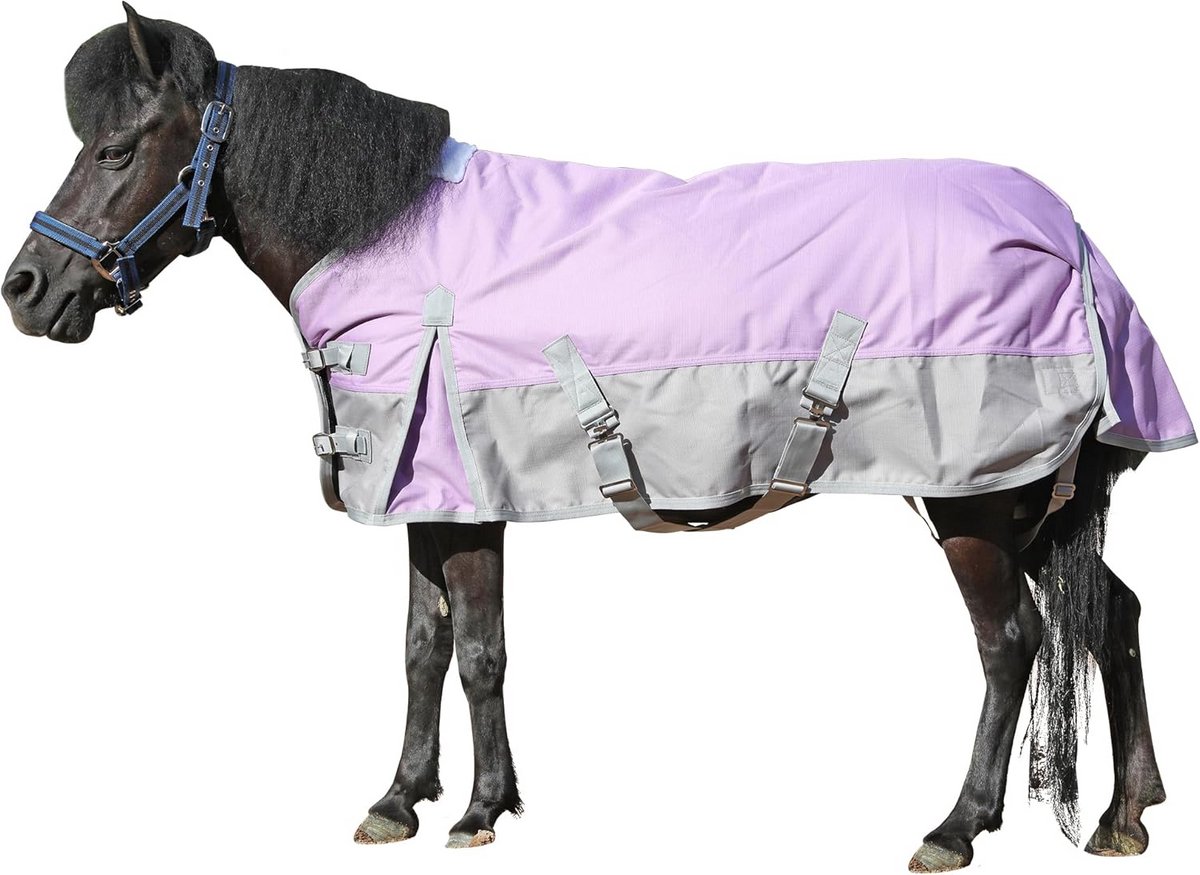 Waterdichte en Ademende Pony Winterdeken 200g Voering met Kruisbanden 100 cm