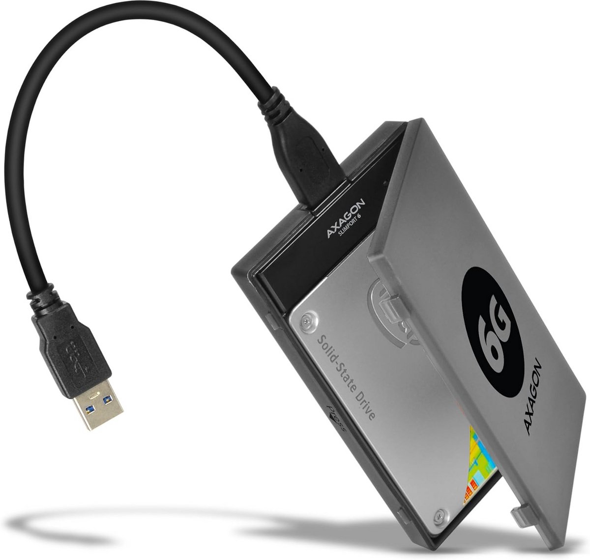 Externe Behuizing voor 2.5 inch SATA SSD en HDD - USB 3.0