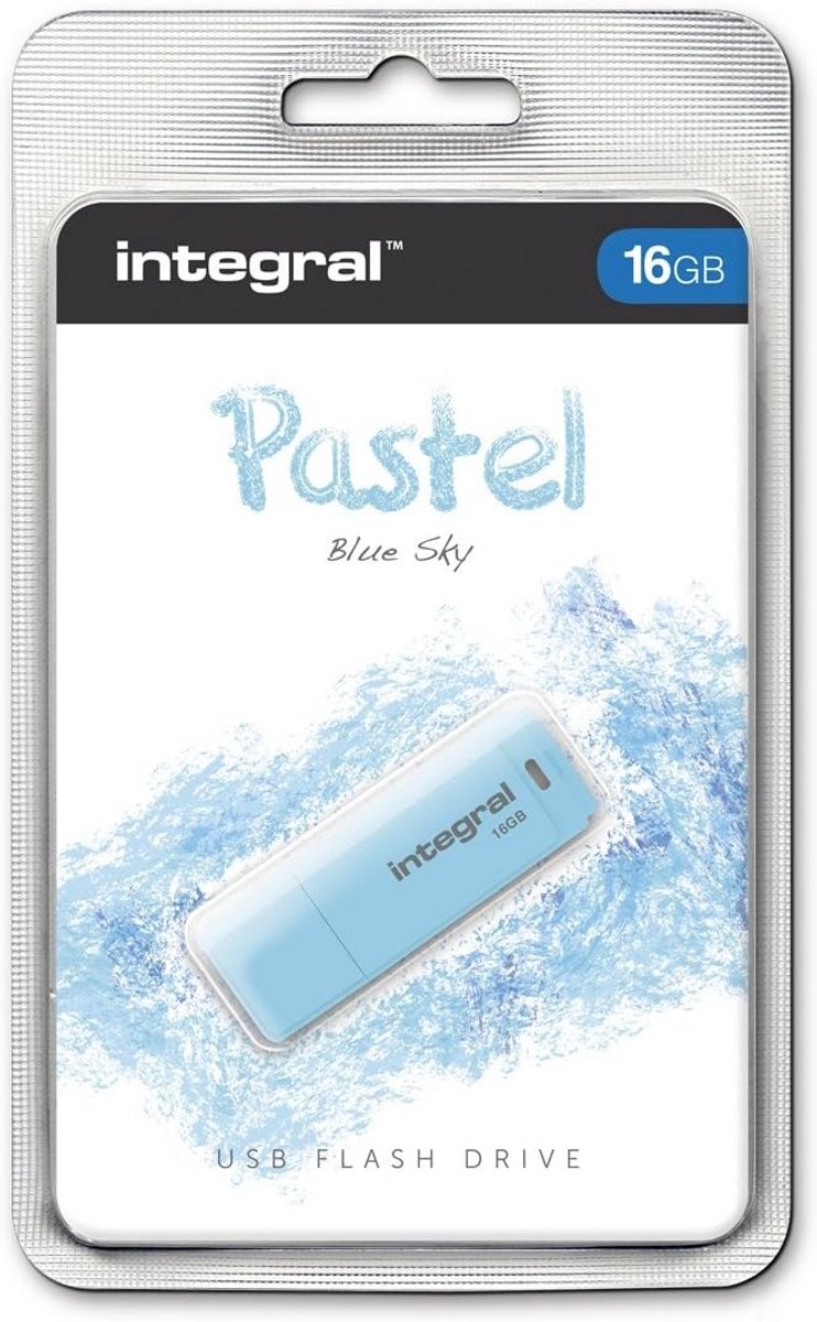 16GB USB 2.0 Geheugenstick in Hemelsblauw
