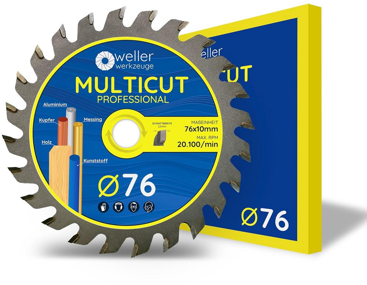 Multifunctioneel Hardmetalen Zaagblad 78x10mm voor Accucirkelzaag en Haakse Slijper