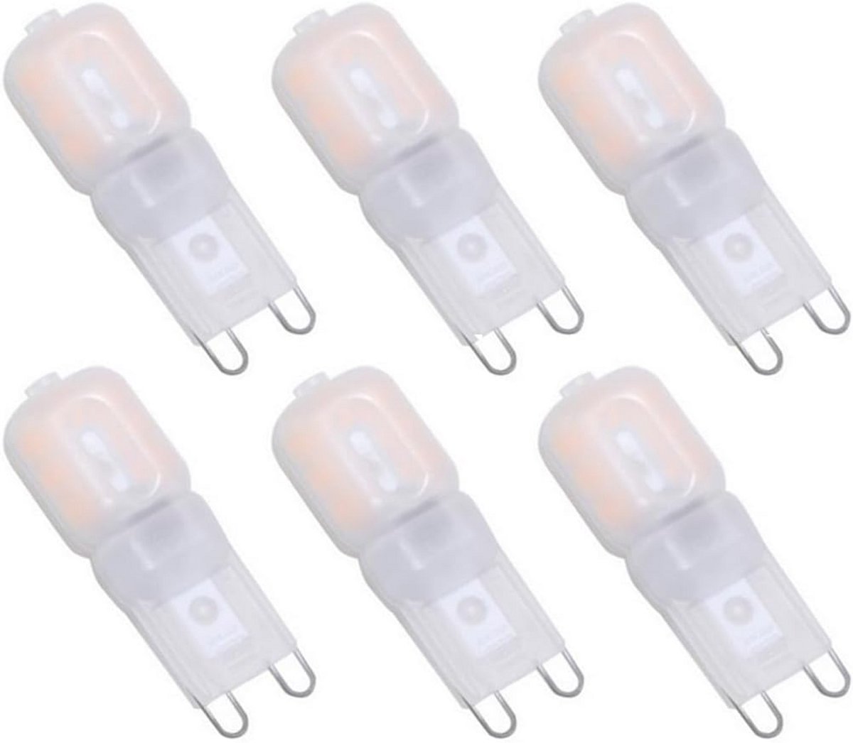 G9 LED Lamp 2W Warmwit Vervanger 20W Halogeen 6 Stuks Energiezuinig