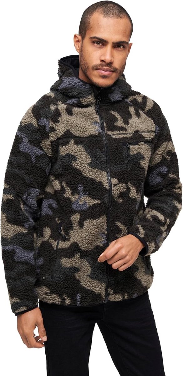 Warme Teddy Fleece Werkjas met Capuchon voor Mannen