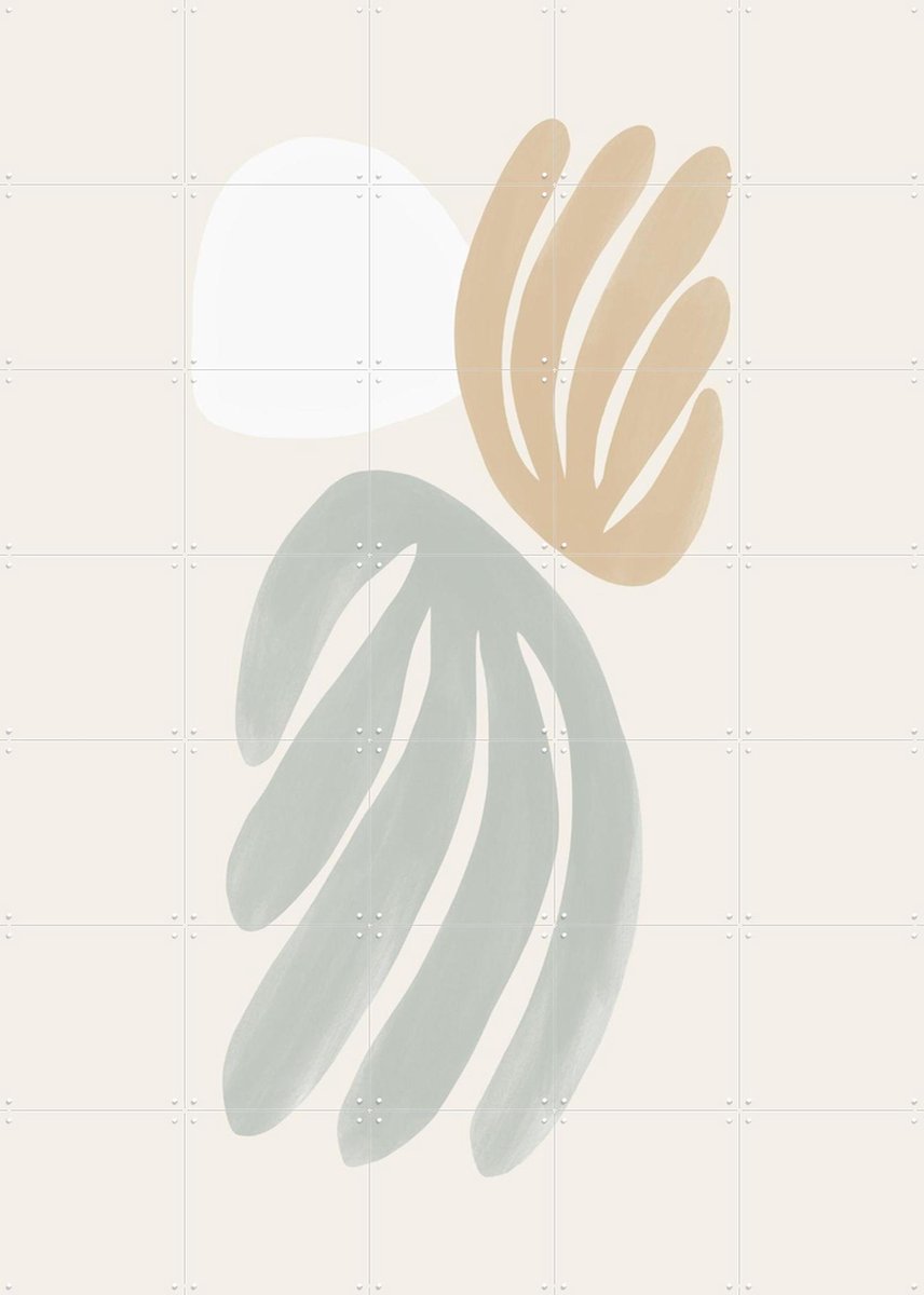 IXXI Modern Coral II, Bohomadic Studio - 100 x 140 cm - Gratis ophangtool - Grote wanddecoratie en posters - Abstract, Minimalisme, Illustraties