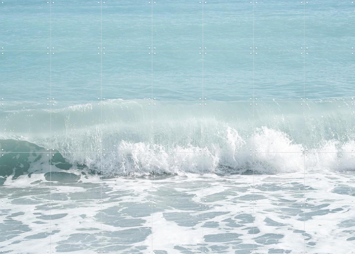 IXXI Wave after Wave, Henrike Schenk - 140 x 100 cm - Gratis ophangtool - Grote wanddecoratie en posters - Fotografie, Woonkamer, Slaapkamer, Zomer