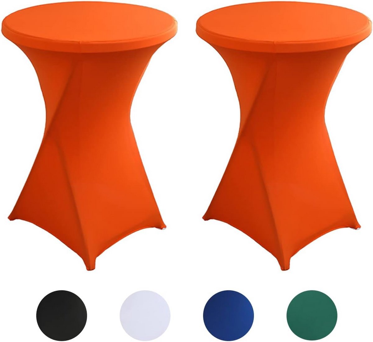 Set van 2 Stretchende Tafelhoezen voor Bistrotafels en Staantafels - 80x110 cm