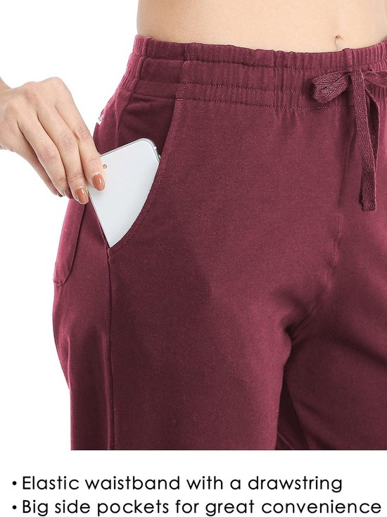 Lange Katoenen Bermudashort voor Dames met Zakken - Ideaal voor Yoga en Sport — afbeelding 4
