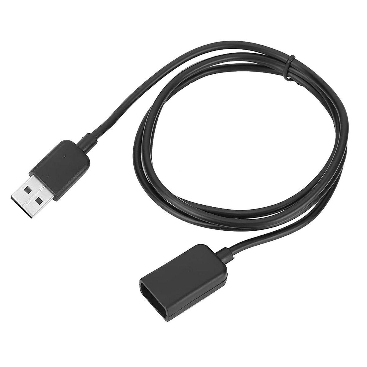 Allecto- Oplaadkabel - USB - 5i - Rubberen TPE - Zachte Draad - Zwarte Lichtgewicht Slimme Armband USB-oplaadkabel Horloge-oplader voor 4 - Geschikt voor Horloges - Zwart