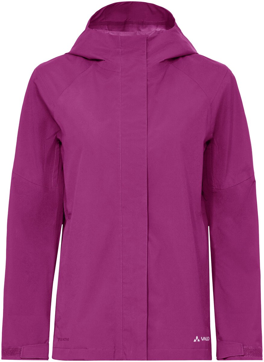 VAUDE Neyland 2.5L Jas II Hardshell Jas Dames Outdoor Sportjassen Waterdicht Winddicht Hardshell Capuchon Regular fit Roze