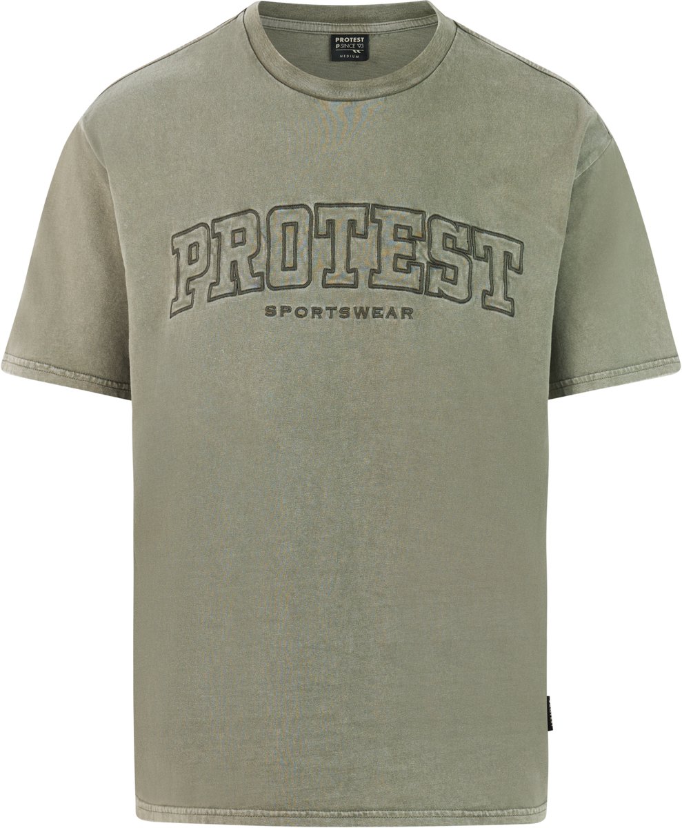 Protest PRTDoyle T-shirt Heren Korte mouwen Ronde hals Loose fit Thyme