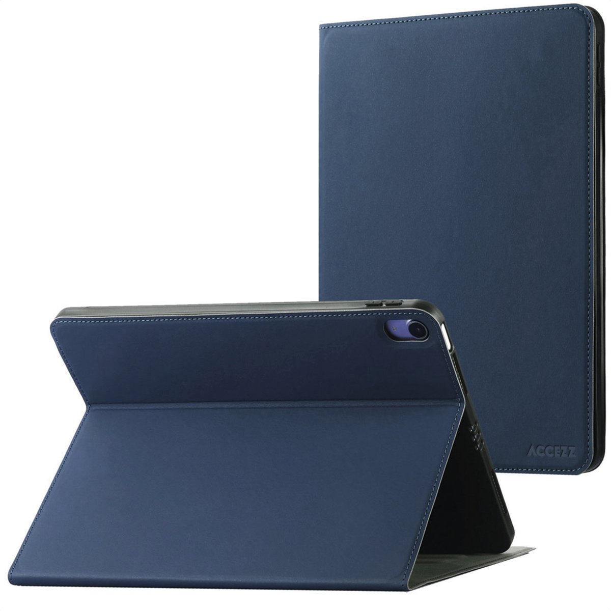 Accezz Tablet Hoes - Geschikt voor Apple iPad 11 2025 A16 / iPad 10e generatie (2022) 10.9 inch - Classic Tablet Case - Donkerblauw — afbeelding 1