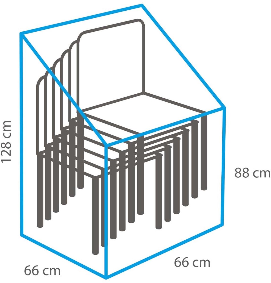 Beschermhoes stapelstoelen