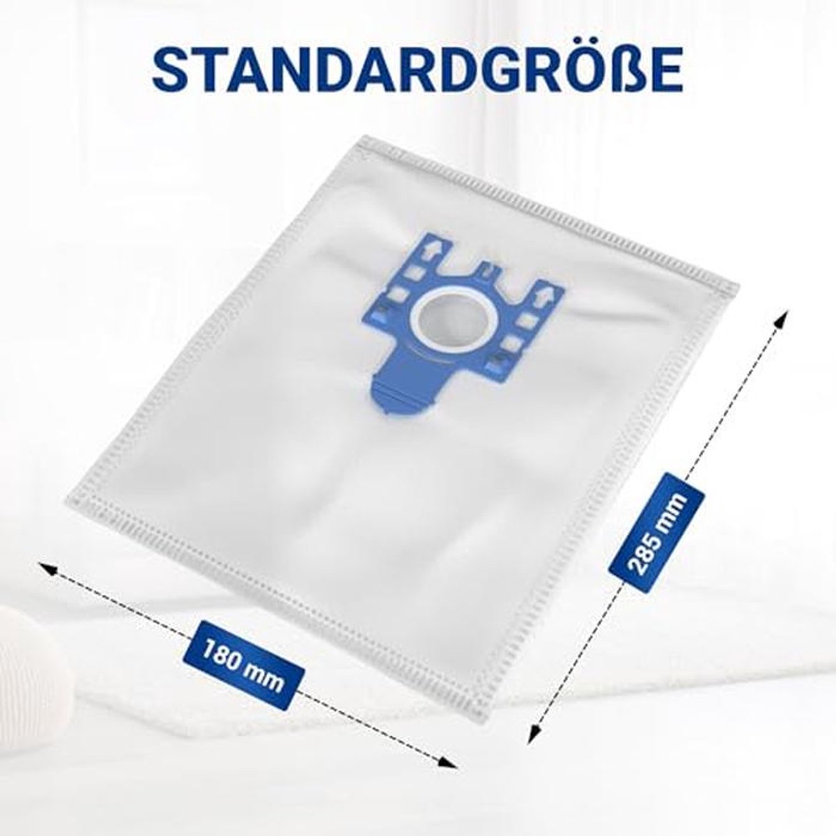 10 Stofzuigerzakken Vervanging + 2 Filtratiematten voor Stofzuiger