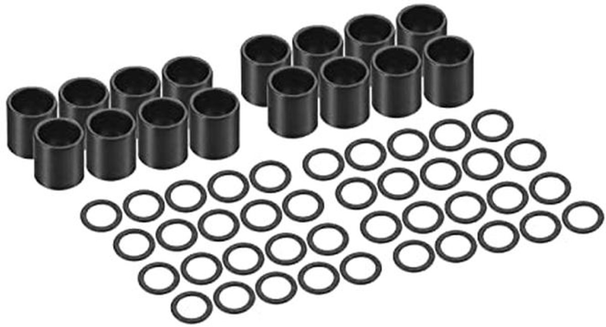 Skateboard Lagervrijhouders en Snelheidsringen Set - 16 Delen en 40 Stuks