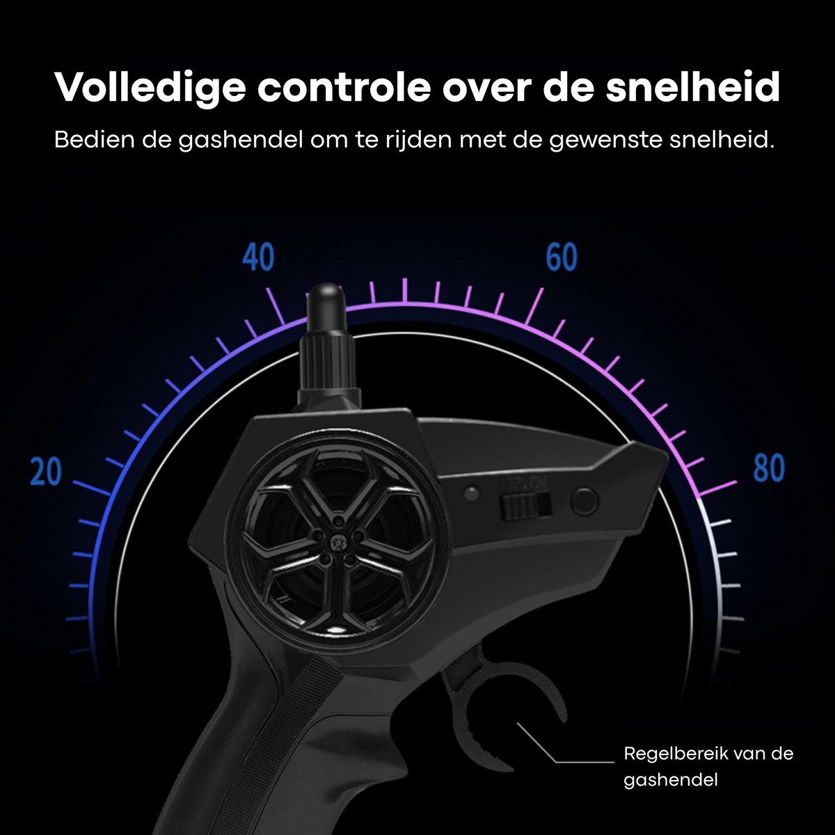 Nexar Bestuurbare Auto - RC Auto Monstertruck - 33 km/u - Afstandsbestuurbare Auto voor Buiten - Met Verlichting & 2 Accu's - Rood — afbeelding 8