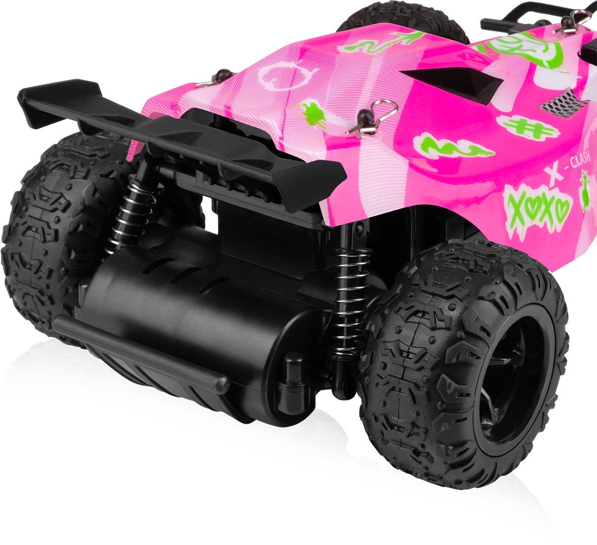 Overmax X-Clash Bestuurbare Auto - 20 km/h - 2 accu’s - Bereik 100m - 2 carrosserie’s - Offroad RC Auto - Buiten & Binnen - Meisjes en Jongens - Afstandsbestuurbare Auto voor Kinderen & Volwassenen — afbeelding 14