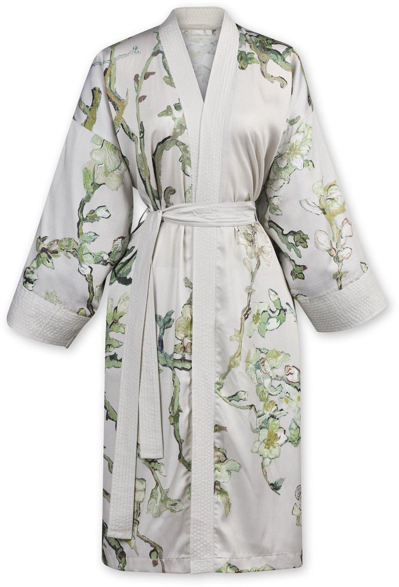 Beddinghouse x Van Gogh Museum Almond Blossom Kimono Badjas - Zand - L/XL