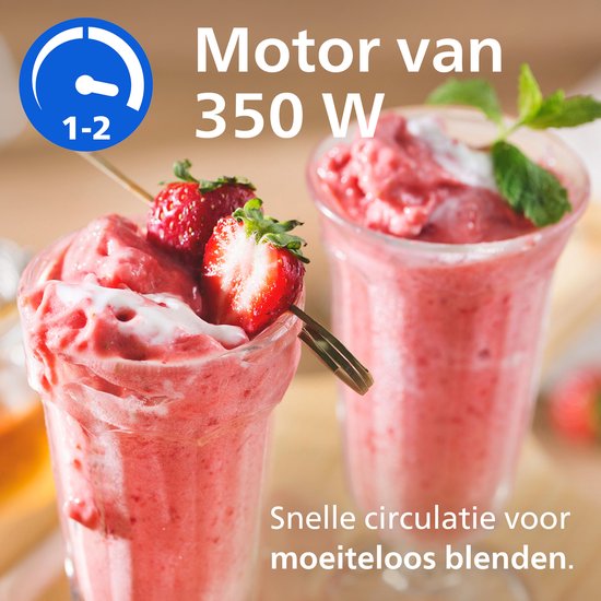 Philips blender - HR2670/00 - ProBlend 350W - Draagbare Blend & Go-beker - Zwart van Philips — afbeelding 3