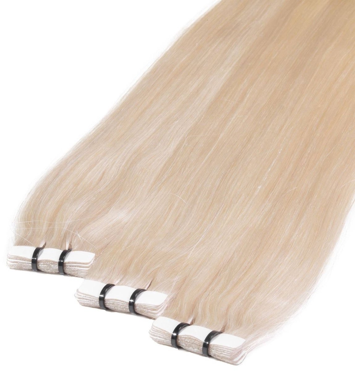 hair2heart Premium Tape Extensions Echt haar glad - 10 tapes 2,5 g 50 cm 10/0 lichtblond