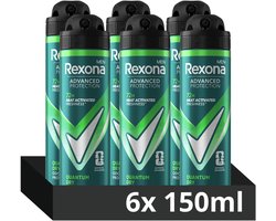 Rexona - Anti-Transpirant Deodorant Spray - Men Advanced Protection - 6 x 150 ml - Voordeelverpakking
