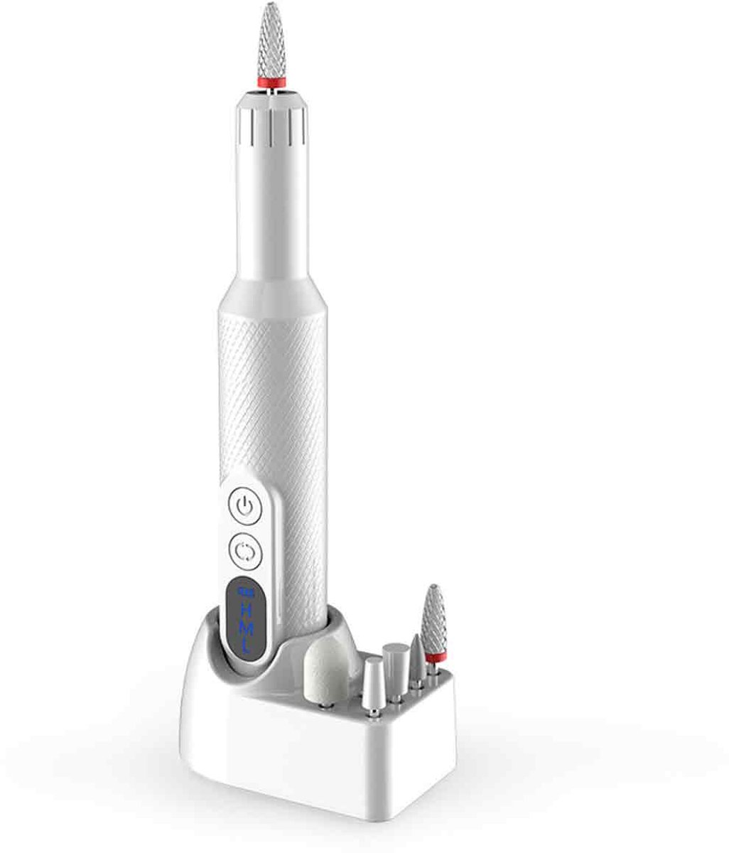 longziming -Elektrische Nagelvijl Set - Manicure & Pedicure Machine met Oplaadbare Basis