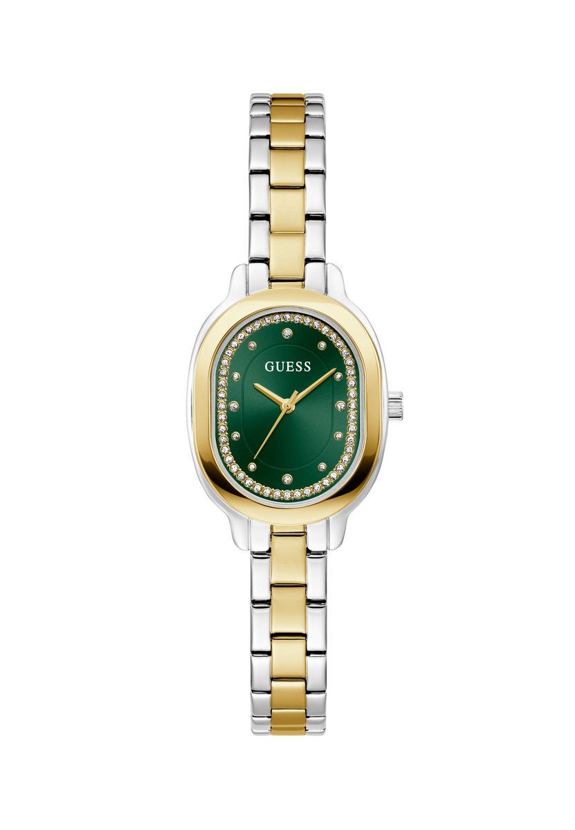 Guess Carissa Quartz Analoog Horloge Tweetoon Behuizing: 100% Roestvrij Staal| Armband: Roestvrij Staal 26 mm U1476L3M