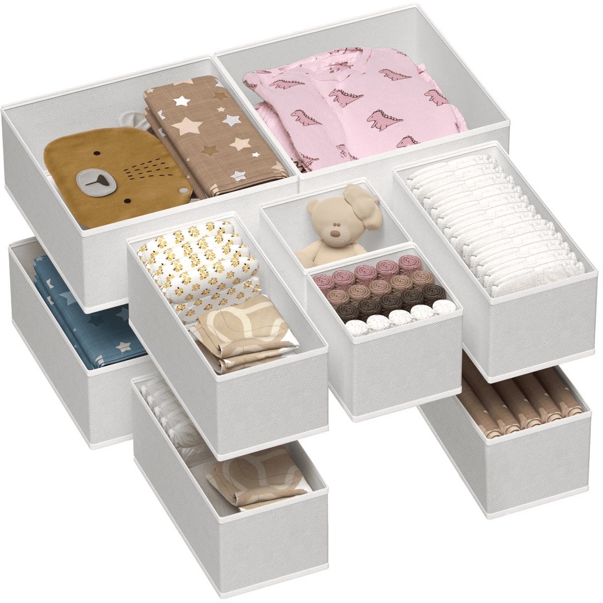 Killogood 10-delig Lade Organizers voor Kleding, Commode Lade Organizers, Kast Organizer